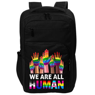 Human LGBT Pride Parade Plus Size Impact Tech Backpack