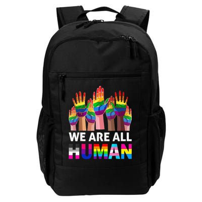 Human LGBT Pride Parade Plus Size Backpack