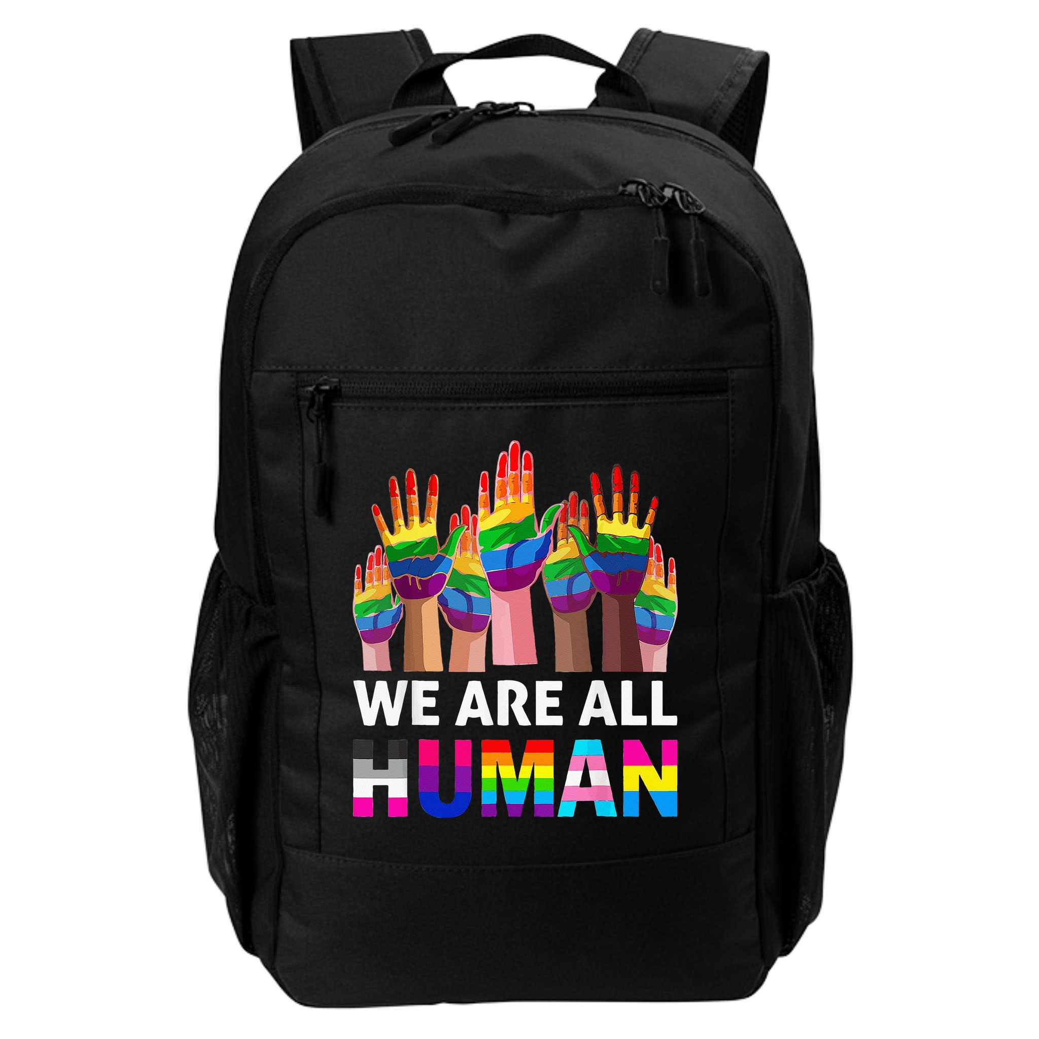 Human LGBT Pride Parade Plus Size Backpack