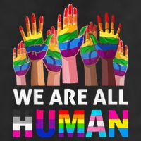 Human LGBT Pride Parade Plus Size 15oz Campfire Ceramic Mug