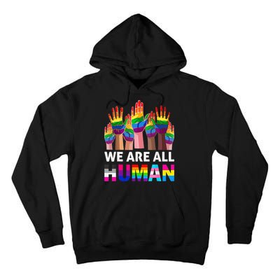Human LGBT Pride Parade Plus Size Tall Hoodie