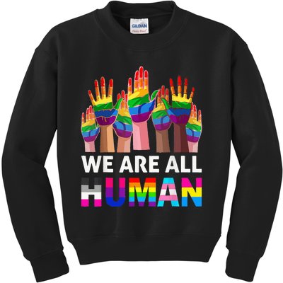 Human LGBT Pride Parade Plus Size Kids Sweatshirt