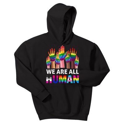 Human LGBT Pride Parade Plus Size Kids Hoodie