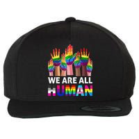 Human LGBT Pride Parade Plus Size Wool Snapback Cap