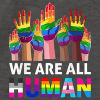 Human LGBT Pride Parade Plus Size Vector Backpack