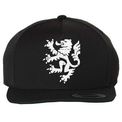 Holland Lion Retro Style Team Wool Snapback Cap