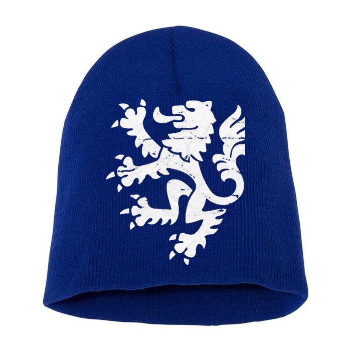 Holland Lion Retro Style Team Short Acrylic Beanie