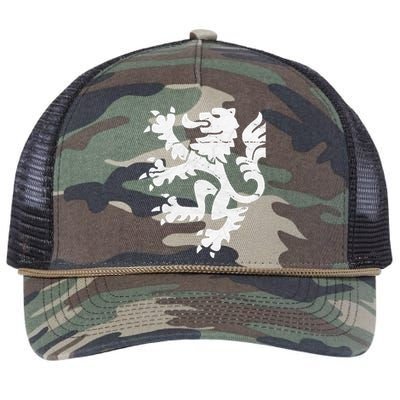 Holland Lion Retro Style Team Retro Rope Trucker Hat Cap