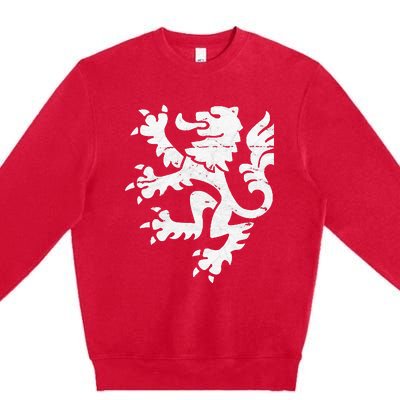 Holland Lion Retro Style Team Premium Crewneck Sweatshirt