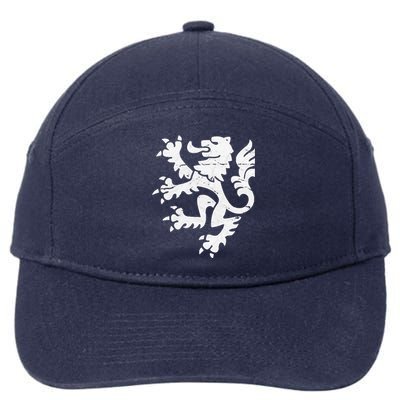 Holland Lion Retro Style Team 7-Panel Snapback Hat