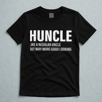 Huncle Like Regular Uncle Way More Good Looking Funny Uncle T-Shirt