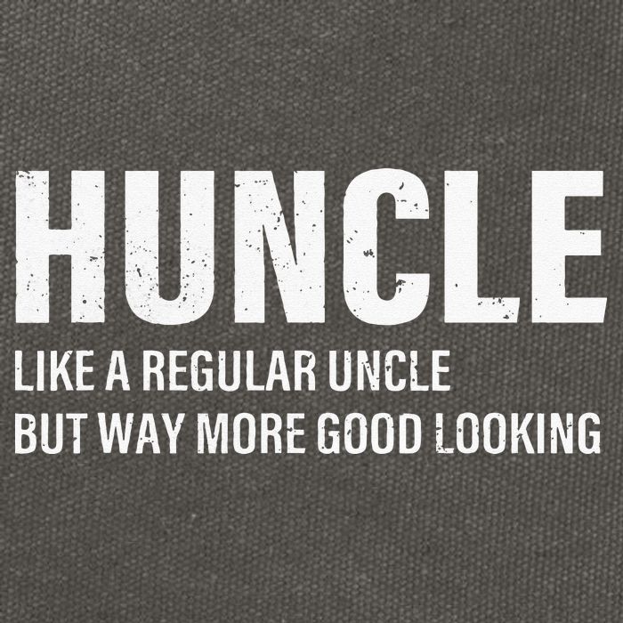 Huncle Like Regular Uncle Way More Good Looking Funny Uncle Cotton Canvas Backpack