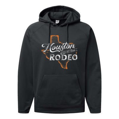 Houston Livestock  Rodeo S Western Aztec Performance Fleece Hoodie