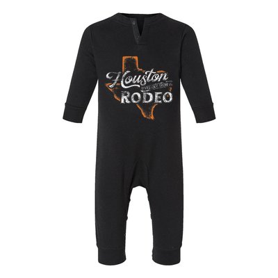 Houston Livestock  Rodeo S Western Aztec Infant Fleece One Piece