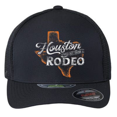 Houston Livestock  Rodeo S Western Aztec Flexfit Unipanel Trucker Cap