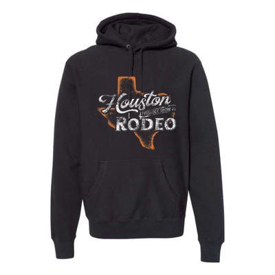 Houston Livestock  Rodeo S Western Aztec Premium Hoodie