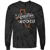 Houston Livestock  Rodeo S Western Aztec Tie-Dye Long Sleeve Shirt