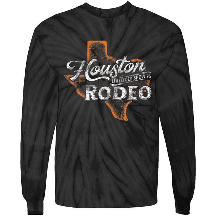 Houston Livestock  Rodeo S Western Aztec Tie-Dye Long Sleeve Shirt