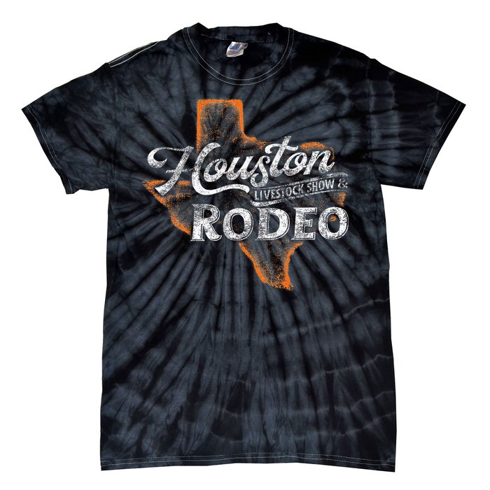 Houston Livestock  Rodeo S Western Aztec Tie-Dye T-Shirt