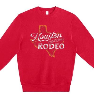 Houston Livestock  Rodeo S Western Aztec Premium Crewneck Sweatshirt