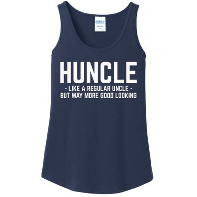 Huncle Like Regular Uncle Way More Good Looking Funny Ladies Essential Tank