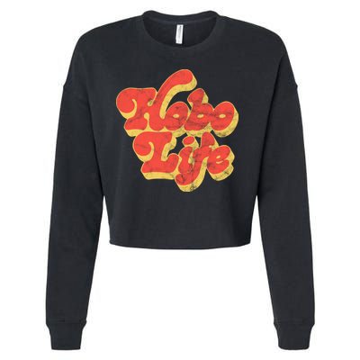 Hobo Life Retro Vintage Cropped Pullover Crew