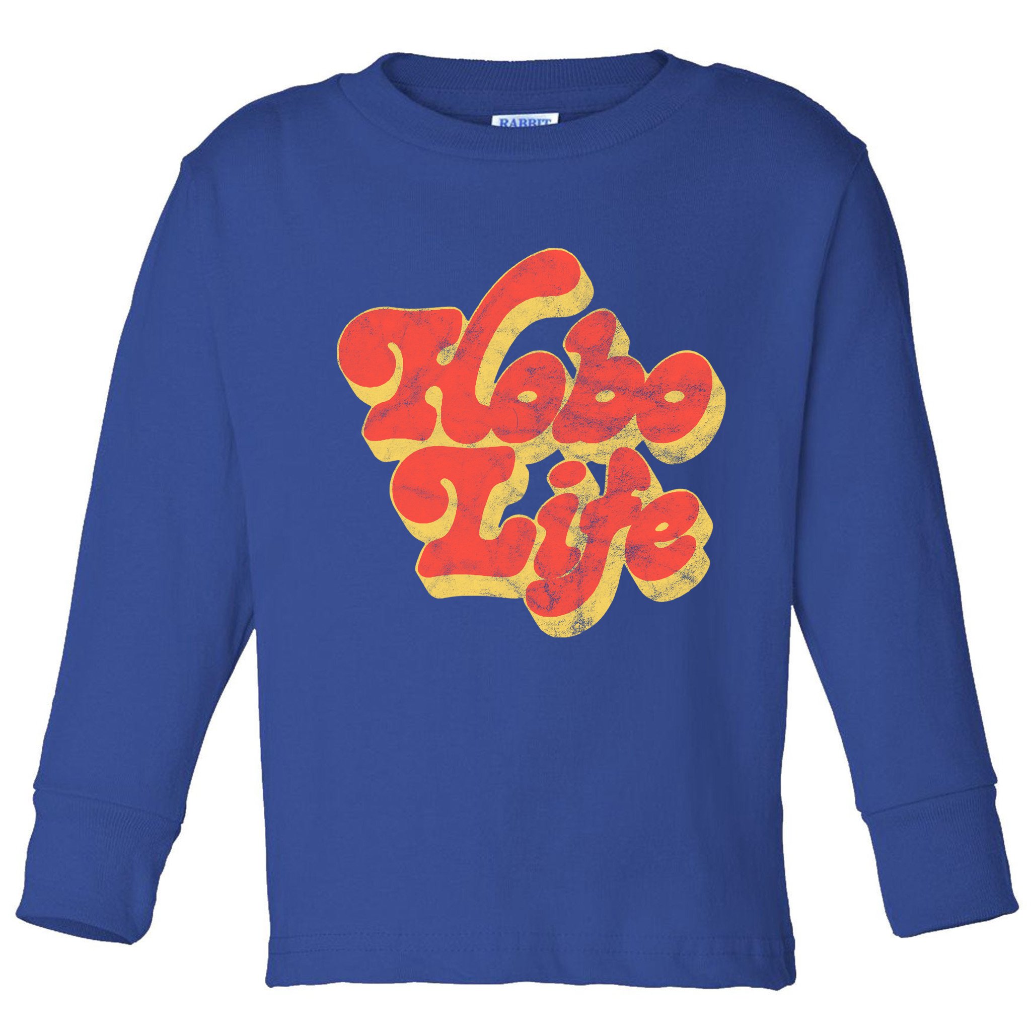 Hobo Life Retro Vintage Toddler Long Sleeve Shirt