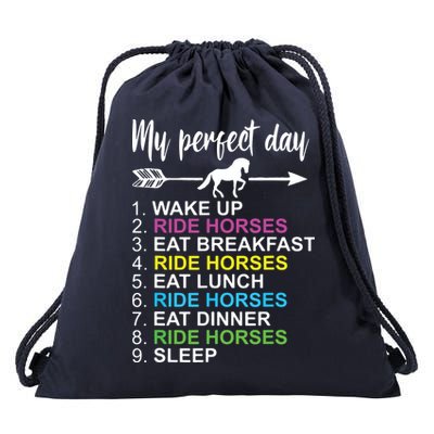 Horse Lover Shirts Horseback Riding Horse Lover Gift Drawstring Bag