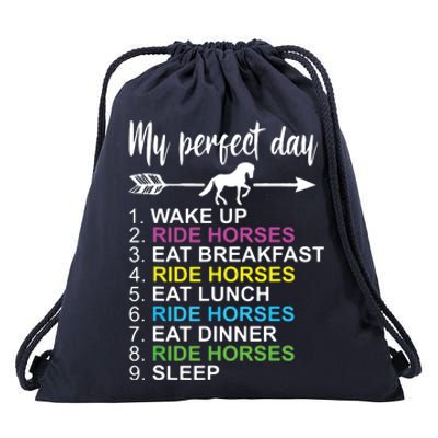 Horse Lover Shirts Horseback Riding Horse Lover Gift Drawstring Bag