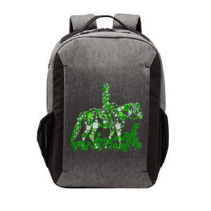 Horse Lady Shamrock Horseback Riding Equestrian Patrick Day Great Gift Vector Backpack