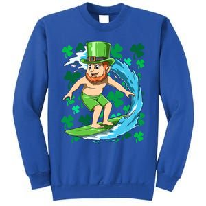 Hawaiian Leprechaun Surfing Irish St Patrick's Day Surfers Meaningful Gift Sweatshirt