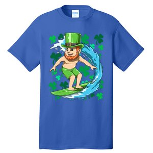 Hawaiian Leprechaun Surfing Irish St Patrick's Day Surfers Meaningful Gift Tall T-Shirt