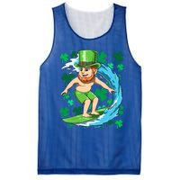 Hawaiian Leprechaun Surfing Irish St Patrick's Day Surfers Meaningful Gift Mesh Reversible Basketball Jersey Tank