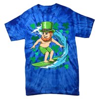 Hawaiian Leprechaun Surfing Irish St Patrick's Day Surfers Meaningful Gift Tie-Dye T-Shirt