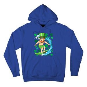 Hawaiian Leprechaun Surfing Irish St Patrick's Day Surfers Meaningful Gift Tall Hoodie