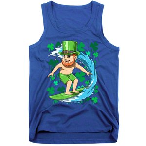 Hawaiian Leprechaun Surfing Irish St Patrick's Day Surfers Meaningful Gift Tank Top