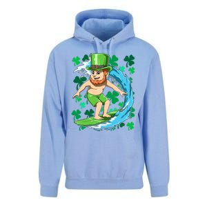 Hawaiian Leprechaun Surfing Irish St Patrick's Day Surfers Meaningful Gift Unisex Surf Hoodie