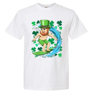 Hawaiian Leprechaun Surfing Irish St Patrick's Day Surfers Meaningful Gift Garment-Dyed Heavyweight T-Shirt