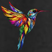 Hummingbird Lovers Stained Glass Hummingbird  Adult Drive Performance Visor