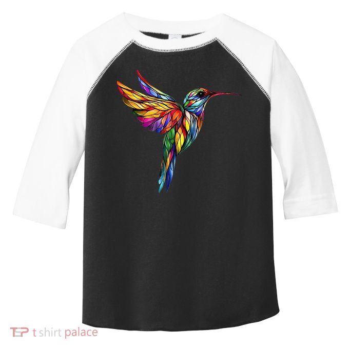 Hummingbird Lovers Stained Glass Hummingbird  Toddler Fine Jersey T-Shirt