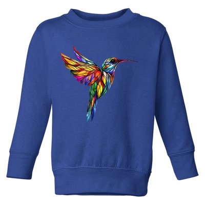 Hummingbird Lovers Stained Glass Hummingbird  Toddler Sweatshirt