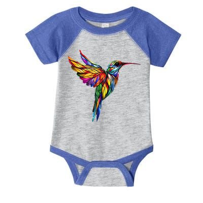 Hummingbird Lovers Stained Glass Hummingbird  Infant Baby Jersey Bodysuit
