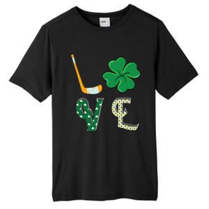 Hockey Lover Saint Patricks Day Hockey Irish Hockey Lover Gift Tall Fusion ChromaSoft Performance T-Shirt