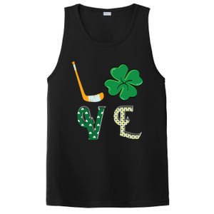 Hockey Lover Saint Patricks Day Hockey Irish Hockey Lover Gift PosiCharge Competitor Tank