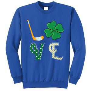 Hockey Lover Saint Patricks Day Hockey Irish Hockey Lover Gift Sweatshirt