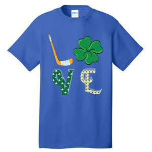 Hockey Lover Saint Patricks Day Hockey Irish Hockey Lover Gift Tall T-Shirt