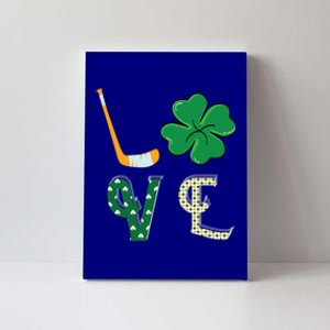 Hockey Lover Saint Patricks Day Hockey Irish Hockey Lover Gift Canvas