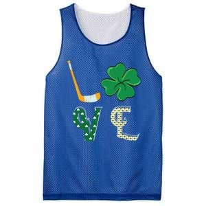 Hockey Lover Saint Patricks Day Hockey Irish Hockey Lover Gift Mesh Reversible Basketball Jersey Tank