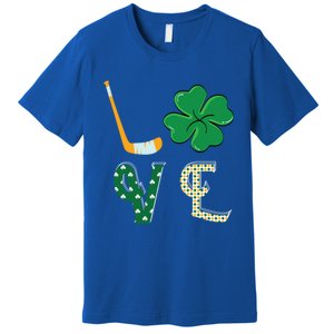 Hockey Lover Saint Patricks Day Hockey Irish Hockey Lover Gift Premium T-Shirt