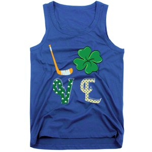 Hockey Lover Saint Patricks Day Hockey Irish Hockey Lover Gift Tank Top